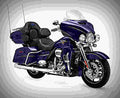 Harley Davidson CVO Limited 2018 3 motorbike A4 Photo Print
