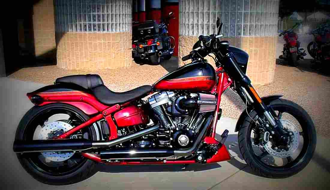 Harley Davidson CVO Pro Street Breakout 2017 3 motorbike A4 Photo Print