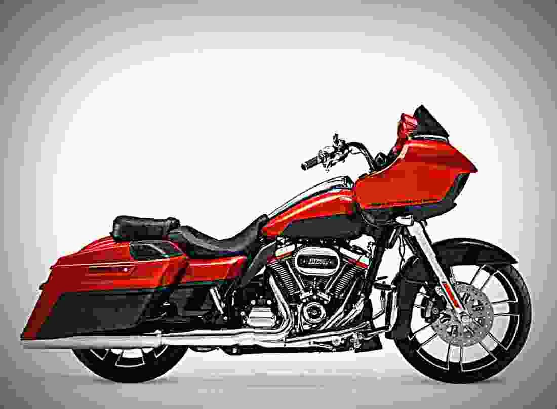 Harley Davidson CVO Road Glide 2018 2 motorbike A4 Photo Print