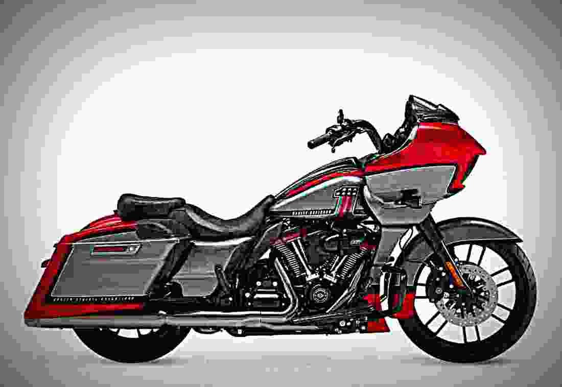 Harley Davidson CVO Road Glide 2019 2 motorbike A4 Photo Print