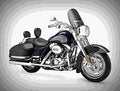 Harley Davidson CVO Road King 1800cc 1 motorbike A4 Photo Print