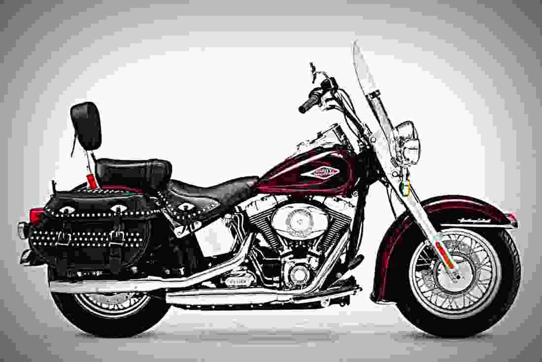 Harley Davidson CVO Softail Deluxe 1800cc 1 motorbike A4 Photo Print