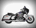 Harley Davidson CVO Street Glide 2019 2 motorbike A4 Photo Print