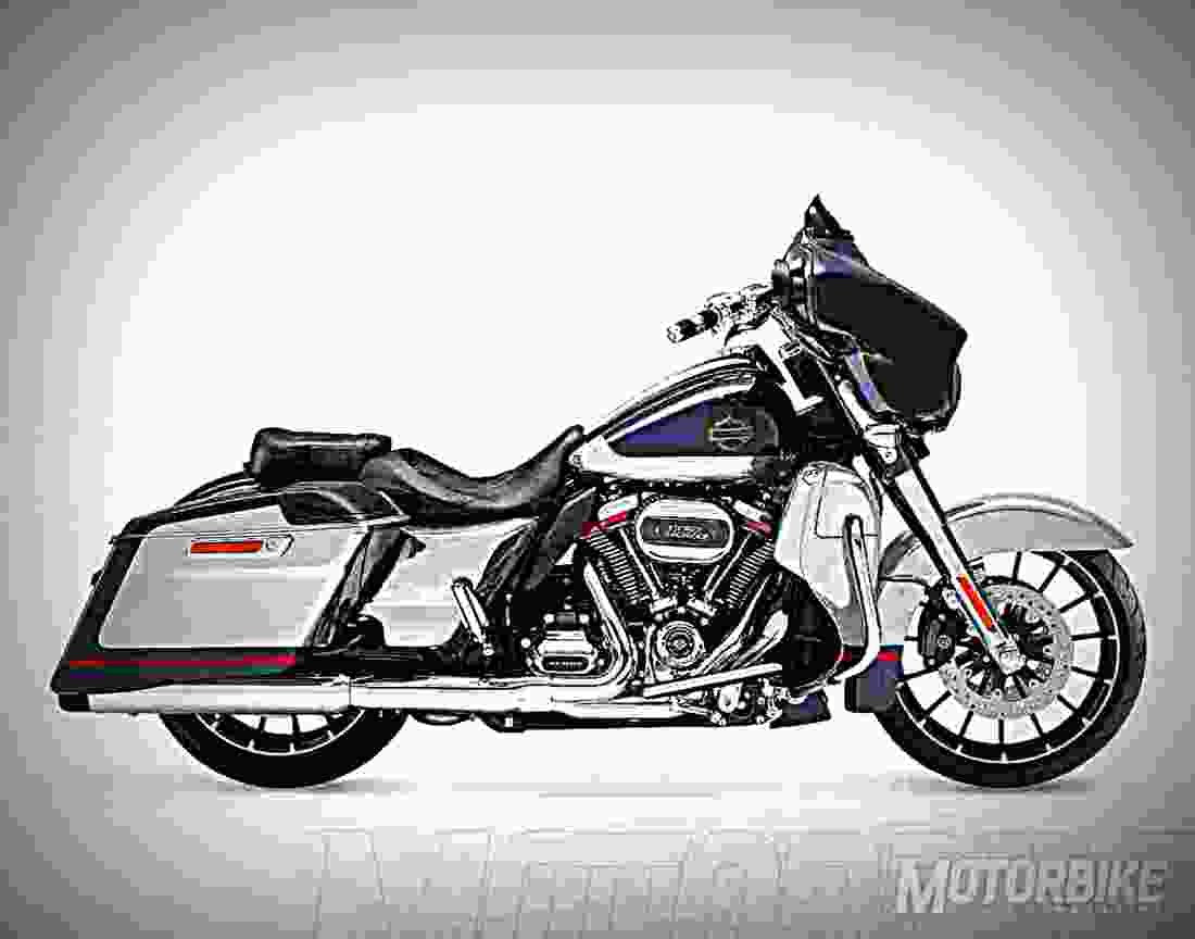 Harley Davidson CVO Street Glide 2019 2 motorbike A4 Photo Print