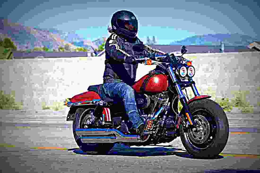 Harley Davidson Dyna Fat Bob 2017 3 motorbike A4 Photo Print