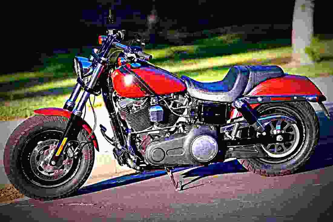 Harley Davidson Dyna Fat Bob 2017 4 motorbike A4 Photo Print