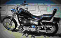 Harley Davidson Dyna Glide Convertible 1997 3 motorbike A4 Photo Print