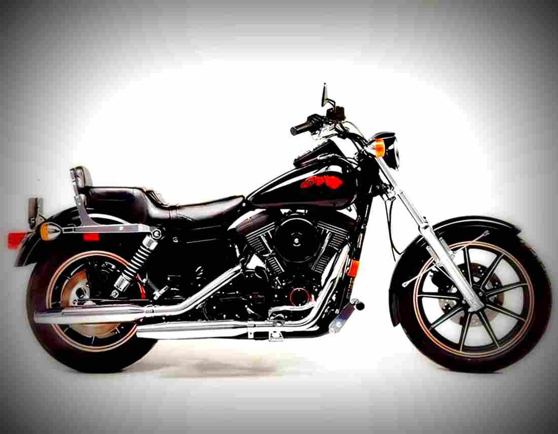 Harley Davidson Dyna Glide Convertible 1997 5 motorbike A4 Photo Print