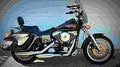 Harley Davidson Dyna Glide Convertible 1998 1 motorbike A4 Photo Print