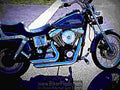 Harley Davidson Dyna Glide Convertible 1998 3 motorbike A4 Photo Print