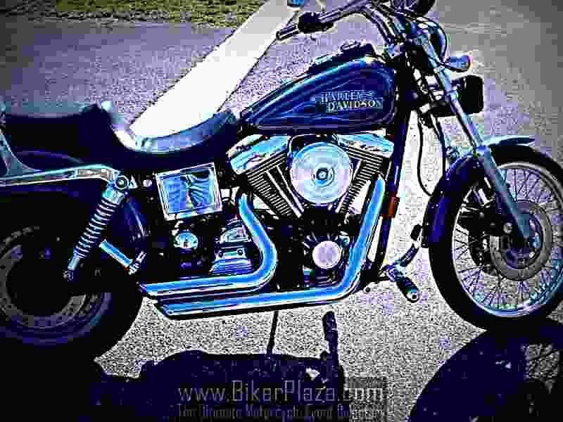 Harley Davidson Dyna Glide Convertible 1998 3 motorbike A4 Photo Print