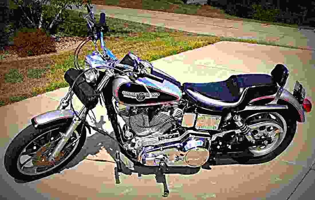 Harley Davidson Dyna Glide Daytona 1992 2 motorbike A4 Photo Print