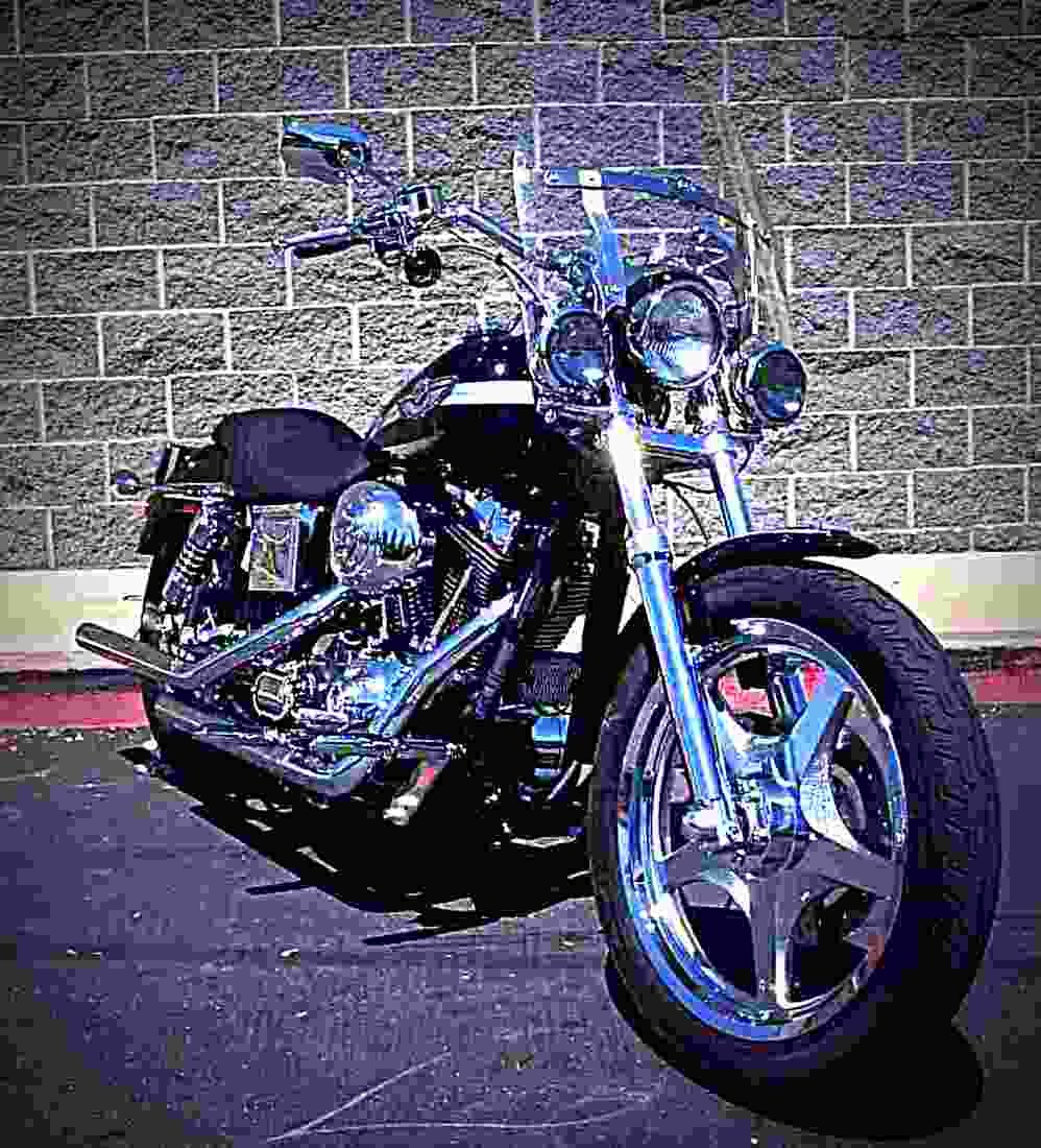 Harley Davidson Dyna Glide Low Rider 1998 3 motorbike A4 Photo Print