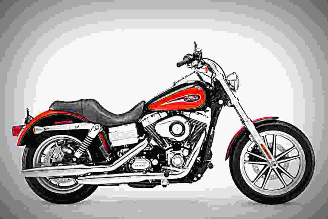 Harley Davidson Dyna Glide Low Rider 1998 6 motorbike A4 Photo Print