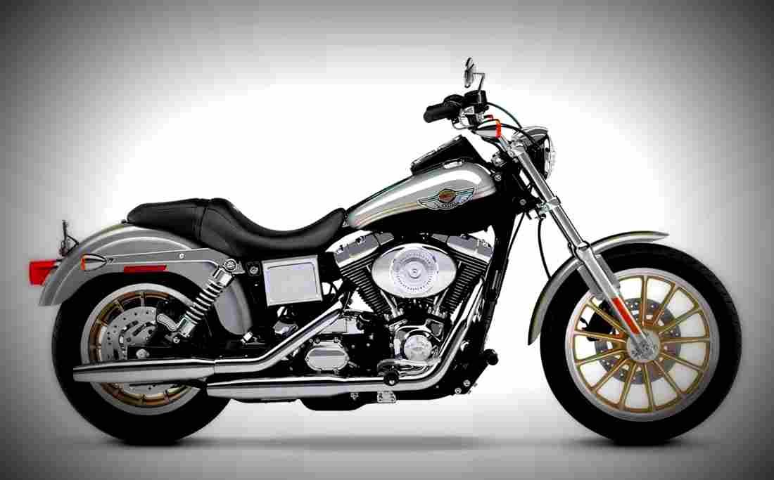 Harley Davidson Dyna Low Rider 1999 3 motorbike A4 Photo Print