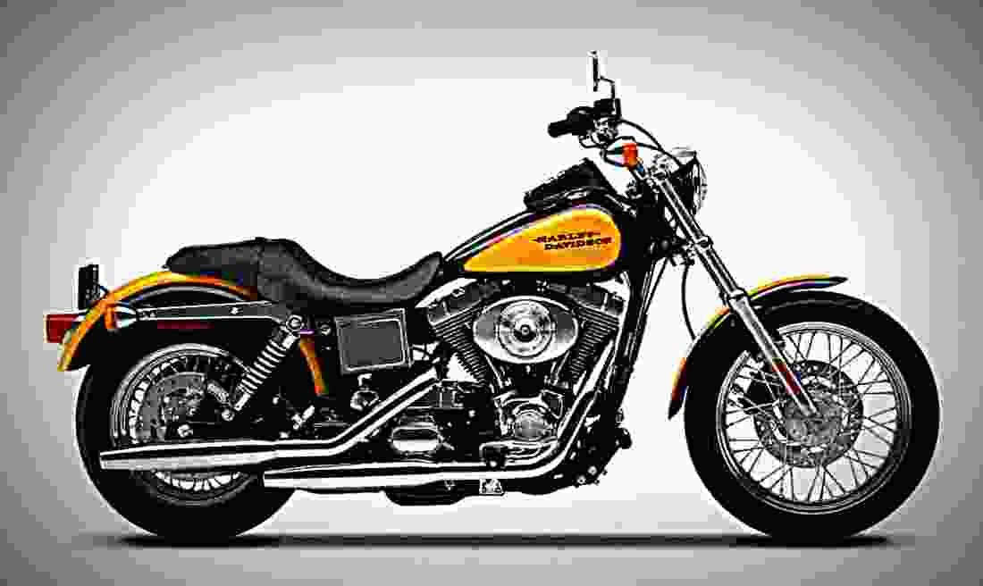 Harley Davidson Dyna Low Rider 2001 1 motorbike A4 Photo Print