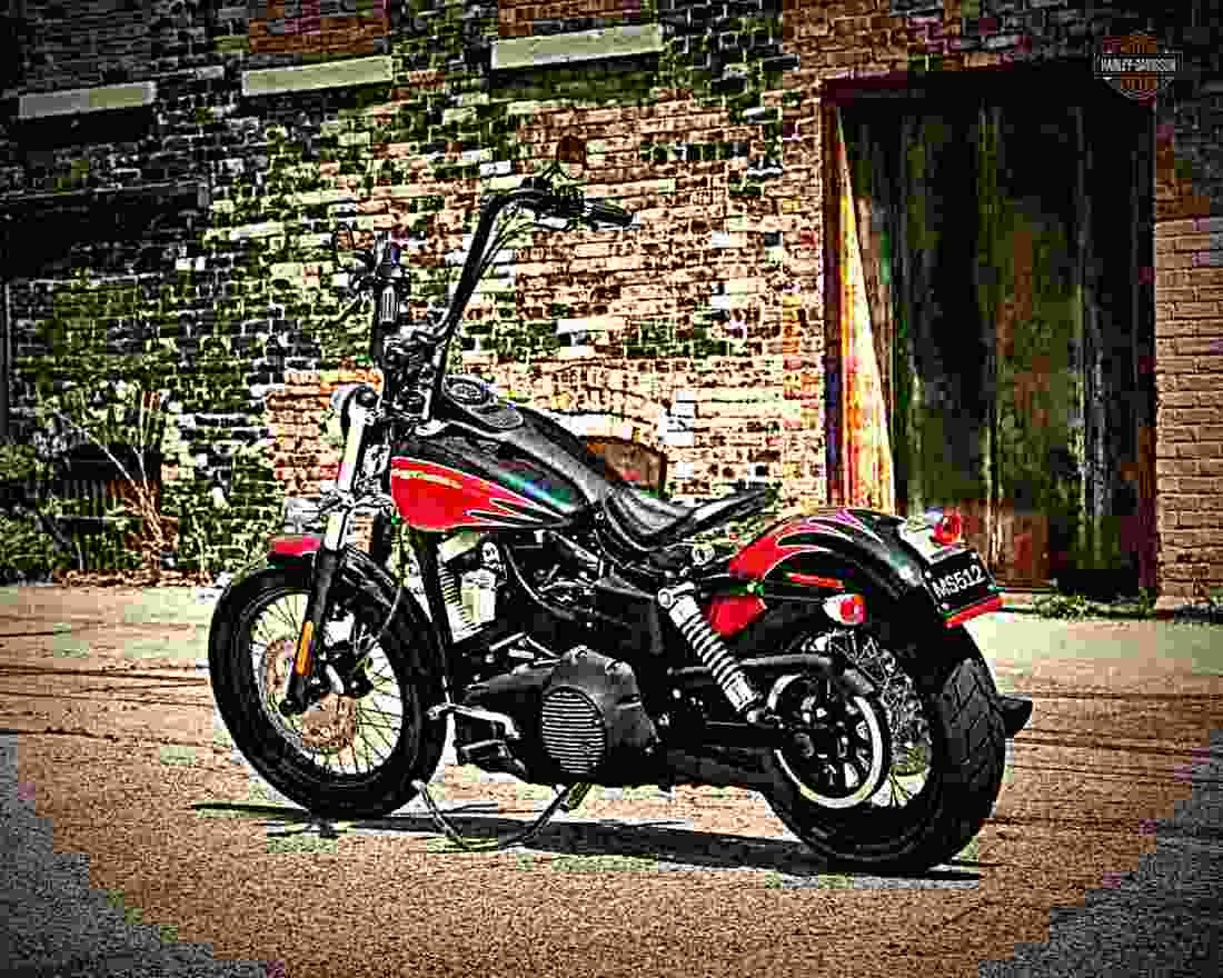 Harley Davidson Dyna Low Rider 2001 4 motorbike A4 Photo Print