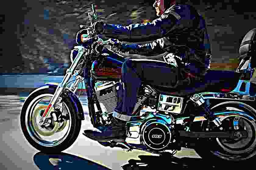 Harley Davidson Dyna Low Rider 2017 1 motorbike A4 Photo Print