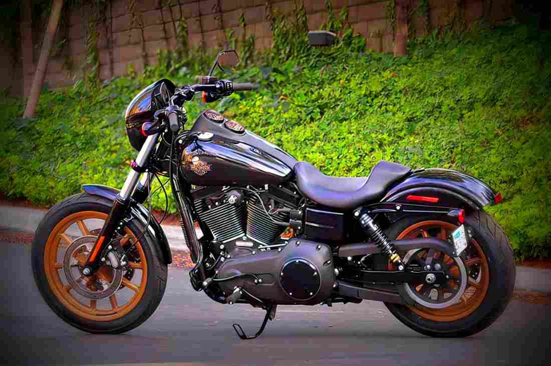 Harley Davidson Dyna Low Rider S 2017 3 motorbike A4 Photo Print