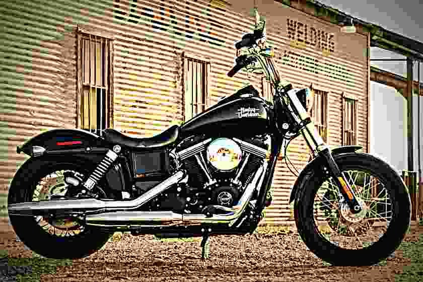 Harley Davidson Dyna Street Bob 2017 1 motorbike A4 Photo Print
