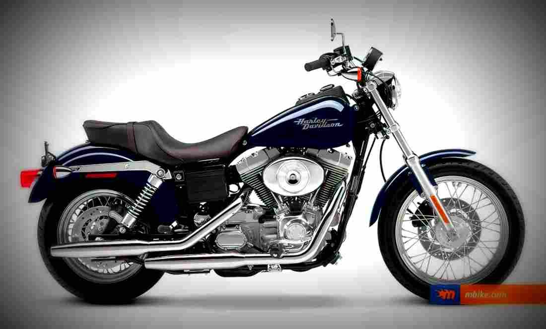 Harley Davidson Dyna Super Glide 2001 3 motorbike A4 Photo Print