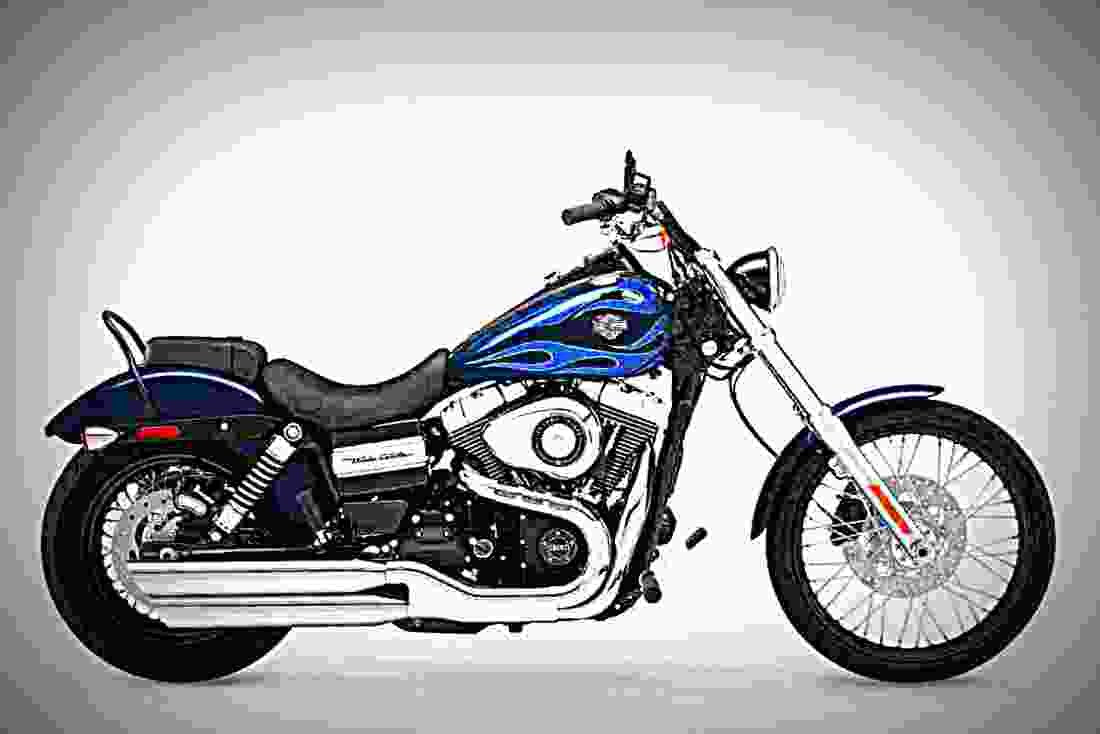 Harley Davidson Dyna Wide Glide 1996 6 motorbike A4 Photo Print