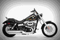 Harley Davidson Dyna Wide Glide 2017 1 motorbike A4 Photo Print
