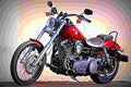 Harley Davidson Dyna Wide Glide 2017 3 motorbike A4 Photo Print