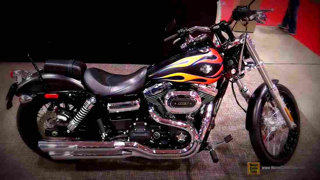 Harley Davidson Dyna Wide Glide 2017 4 motorbike A4 Photo Print