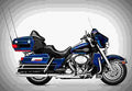 Harley Davidson Electra Glide Classic 1996 3 motorbike A4 Photo Print