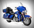 Harley Davidson Electra Glide Classic 1997 1 motorbike A4 Photo Print