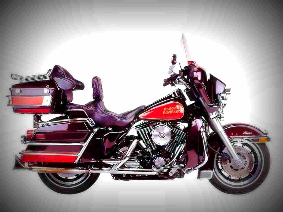 Harley Davidson Electra Glide Classic 1997 6 motorbike A4 Photo Print