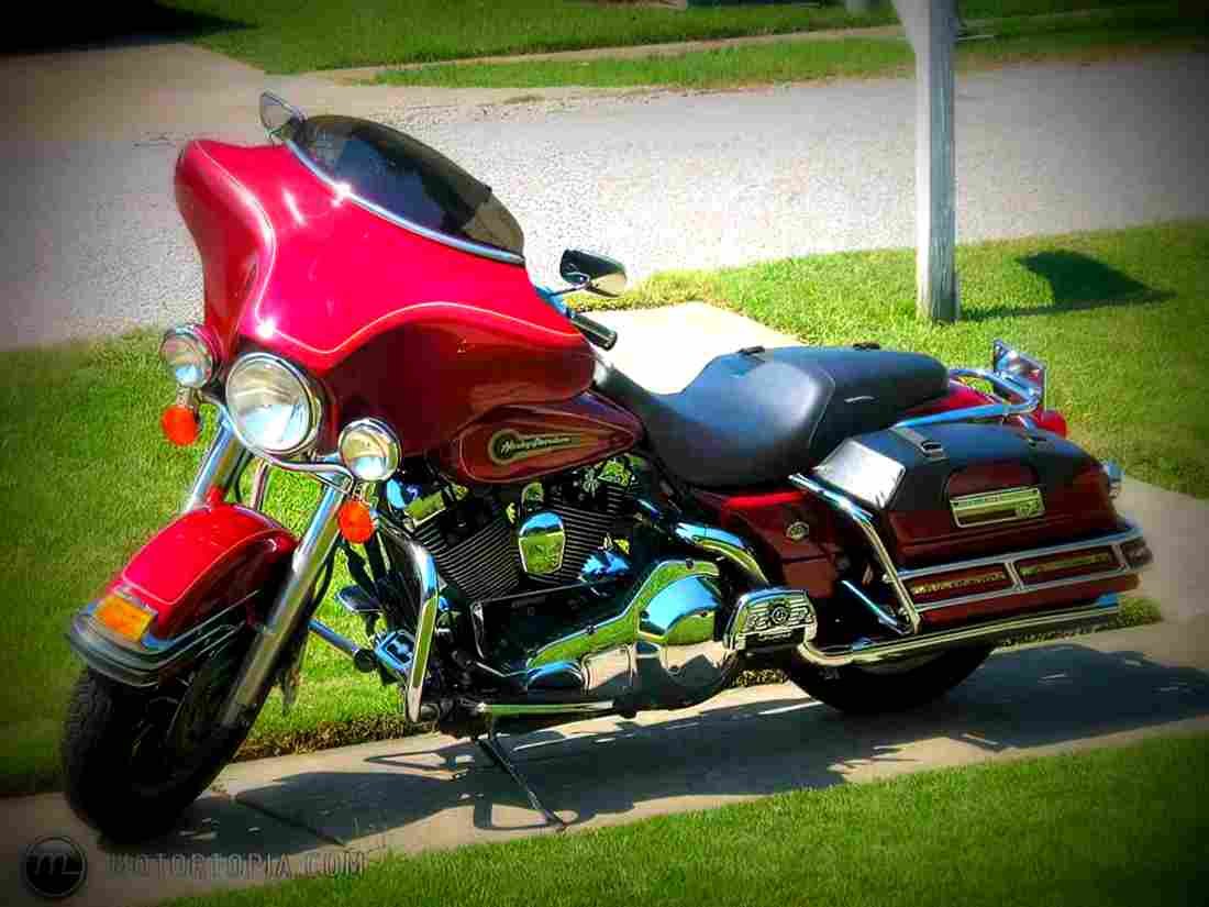 Harley Davidson Electra Glide Road King 1997 5 motorbike A4 Photo Print