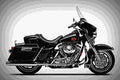 Harley Davidson Electra Glide Standard 1998 2 motorbike A4 Photo Print