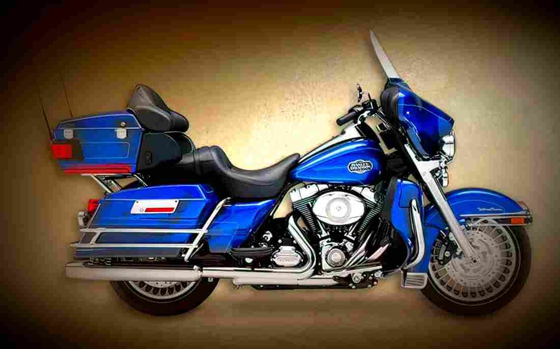 Harley Davidson Electra Glide Ultra Classic 1990 6 motorbike A4 Photo Print