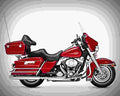 Harley Davidson Electra Glide Ultra Classic 1991 5 motorbike A4 Photo Print