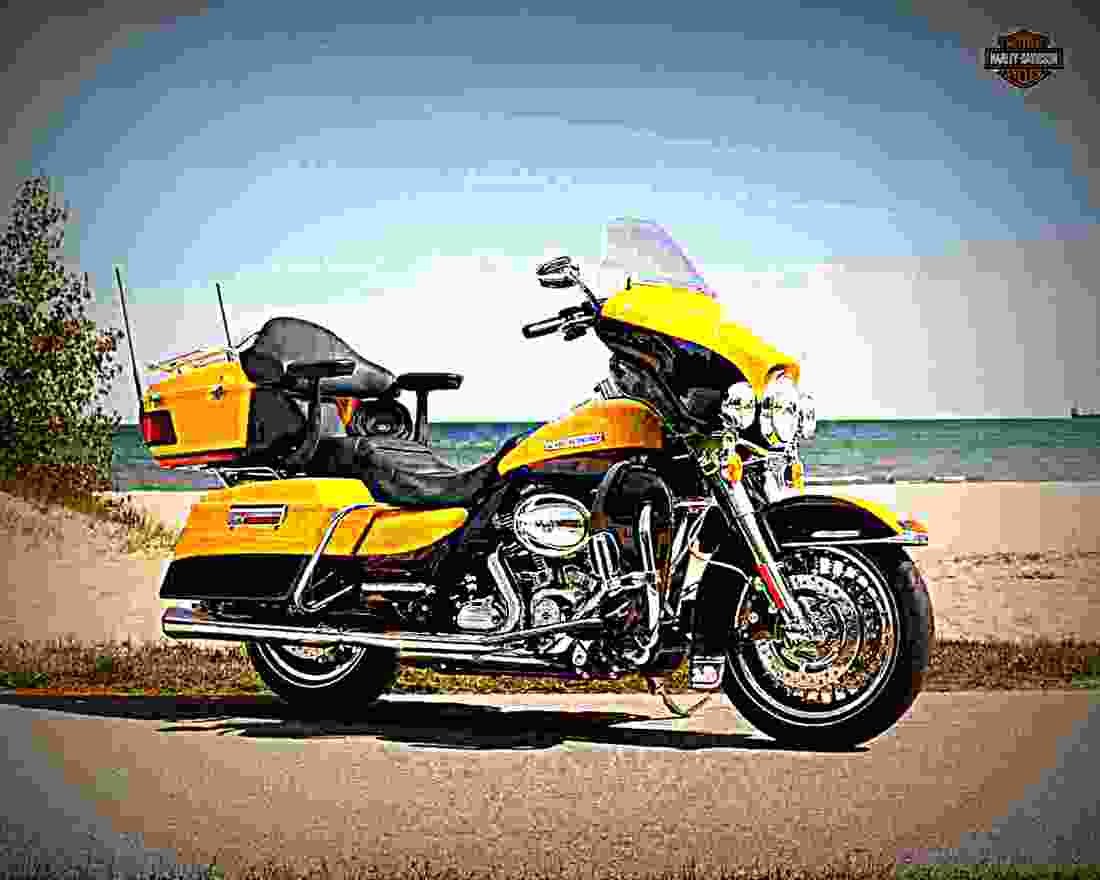 Harley Davidson Electra Glide Ultra Classic 1997 1 motorbike A4 Photo Print