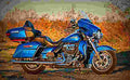Harley Davidson Electra Glide Ultra Classic 2017 3 motorbike A4 Photo Print