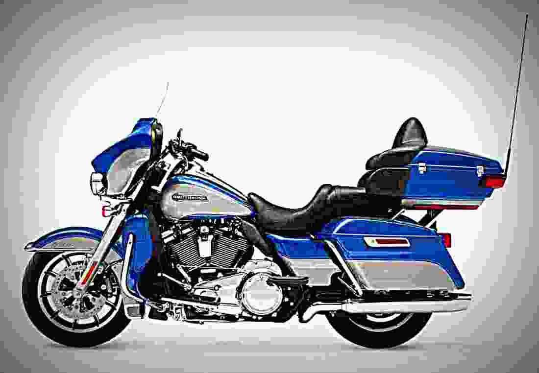 Harley Davidson Electra Glide Ultra Classic 2018 2 motorbike A4 Photo Print