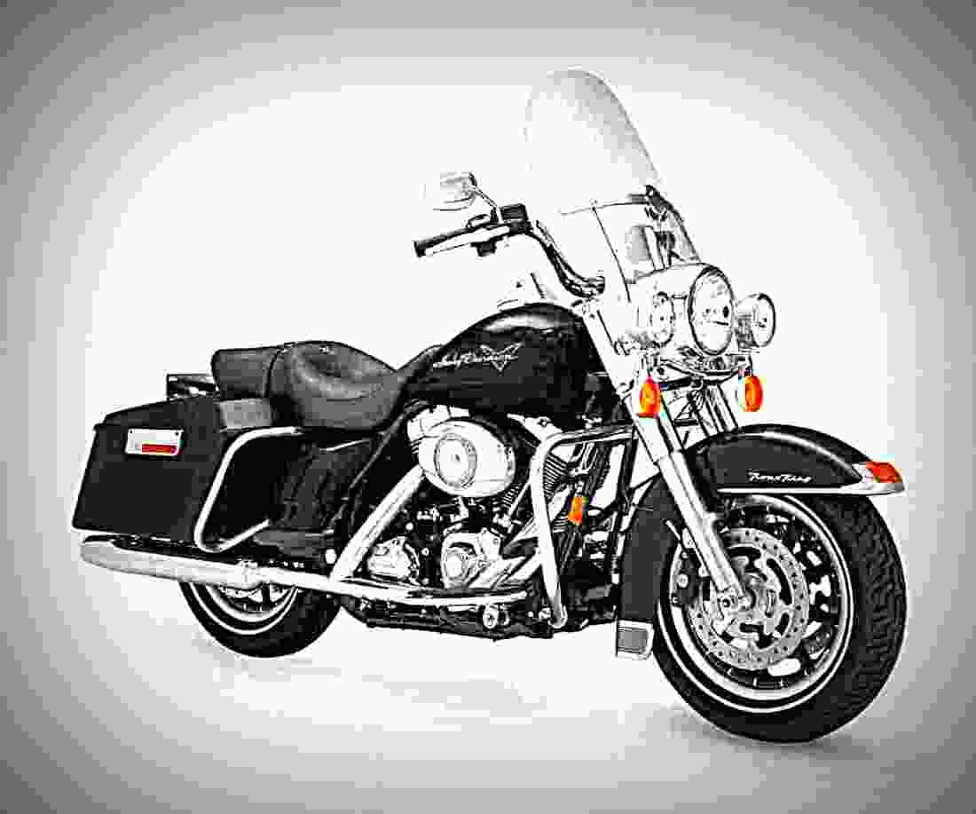 Harley Davidson FLHR ROAD KING FLHR ROAD KING 4 motorbike A4 Photo Print
