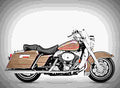 Harley Davidson FLHR Road King 2000 3 motorbike A4 Photo Print