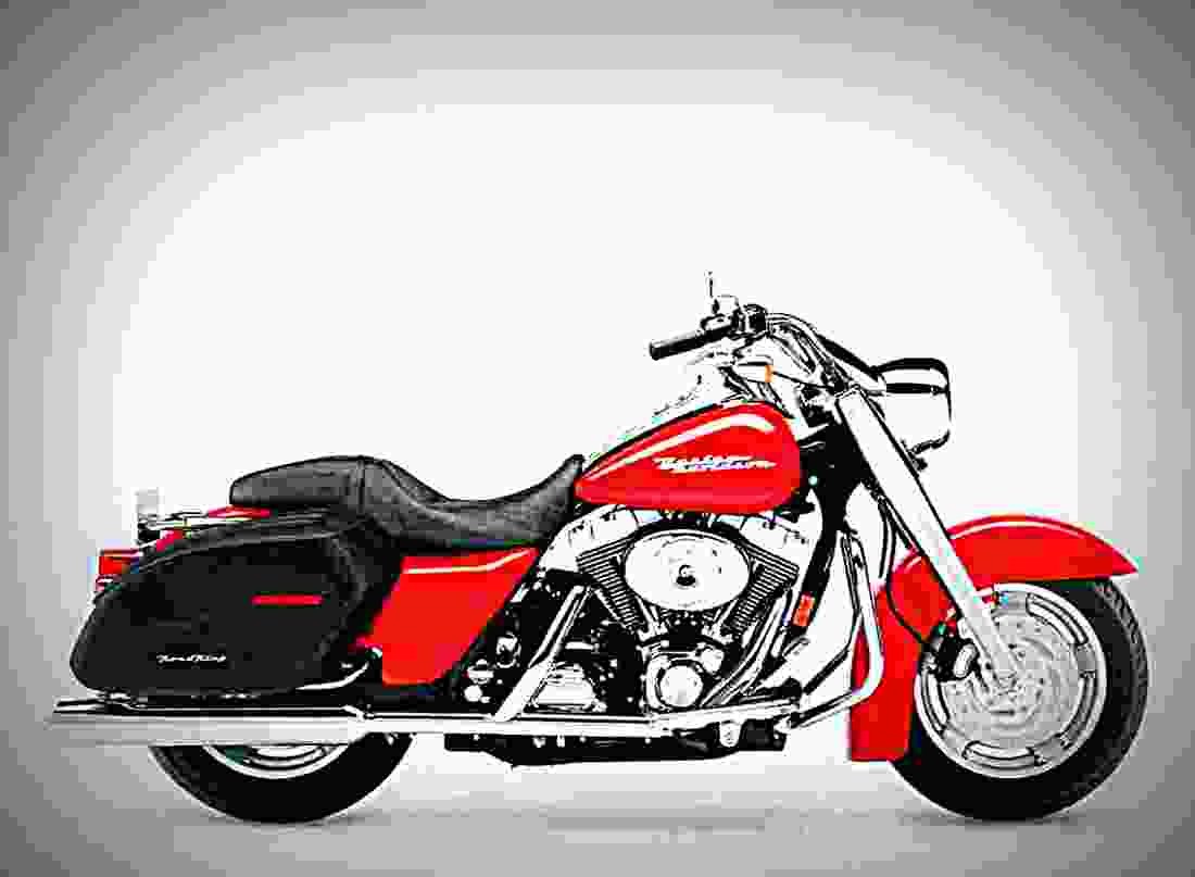Harley Davidson FLHRSI Road King Custom 2004 2 motorbike A4 Photo Print
