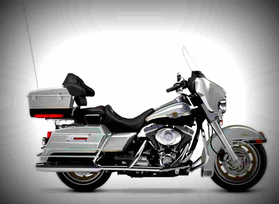 Harley Davidson FLHTC Electra Glide Classic 2003 4 motorbike A4 Photo Print