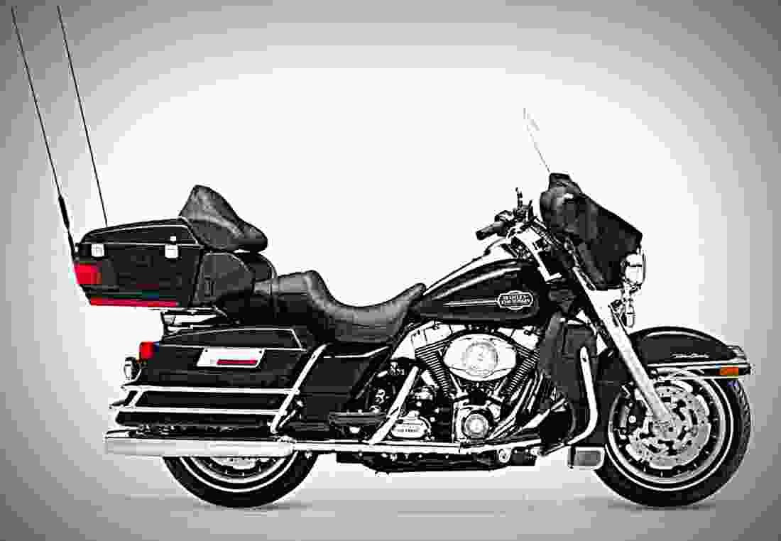 Harley Davidson FLHTCUI Ultra Classic Electra Glide 2002 3 motorbike A4 Photo Print