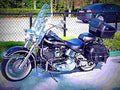 Harley Davidson FLSTC Heritage Softail Classic 2003 1 motorbike A4 Photo Print