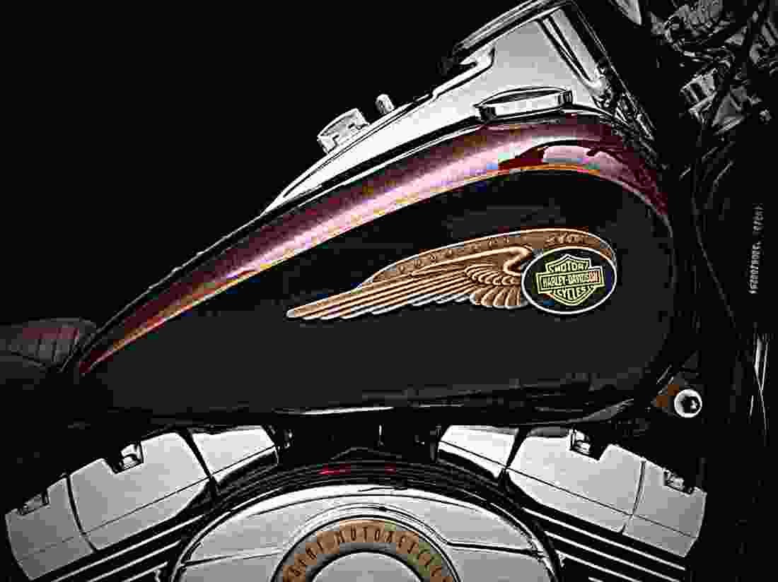 Harley Davidson FLSTC Heritage Softail Classic 2003 2 motorbike A4 Photo Print
