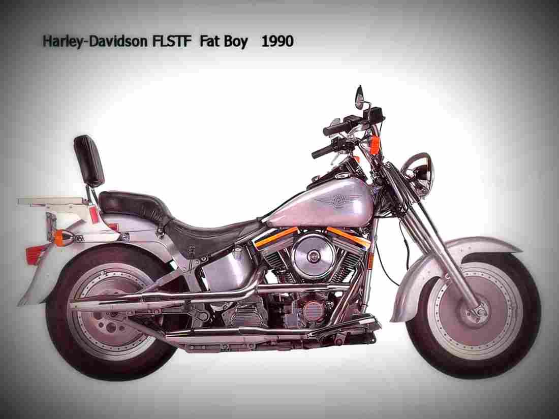 Harley Davidson FLSTF FAT BOY FLSTF FAT BOY 1 motorbike A4 Photo Print