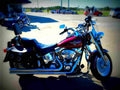 Harley Davidson FLSTFI Fat Boy 2002 4 motorbike A4 Photo Print