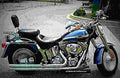 Harley Davidson FLSTFI Fat Boy 2003 4 motorbike A4 Photo Print