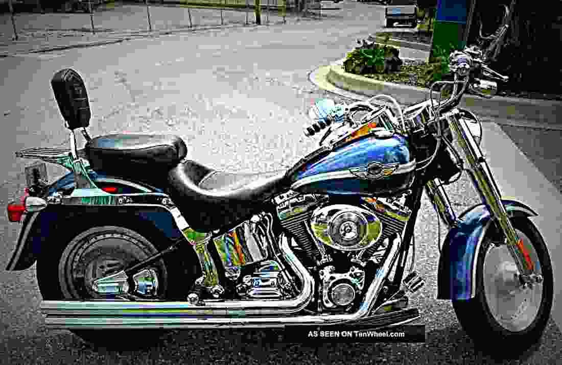 Harley Davidson FLSTFI Fat Boy 2003 4 motorbike A4 Photo Print